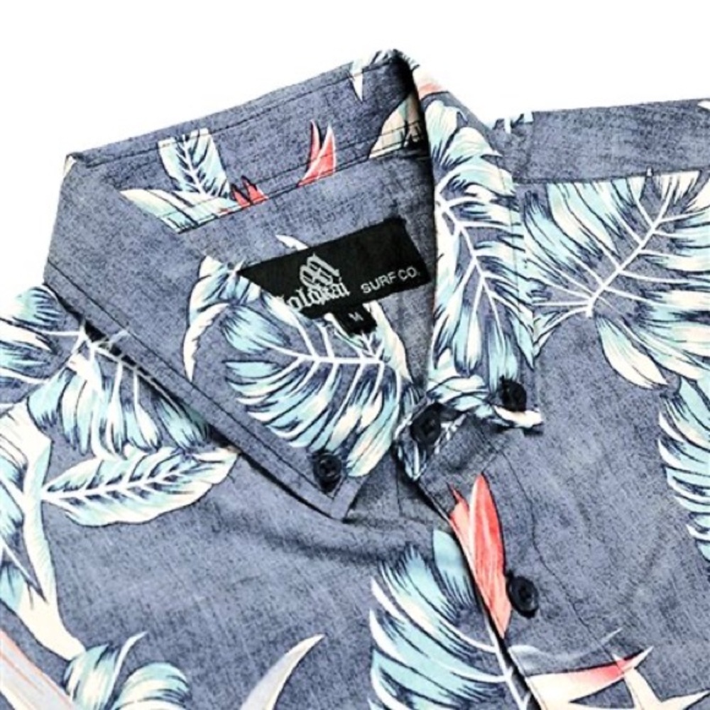 Mens Patterned Button-Down Molokai Surf Co - image 7